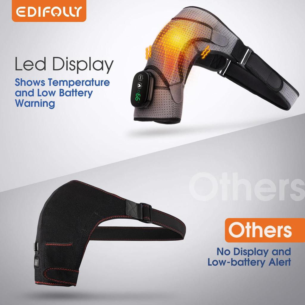 Heating Massage Shoulder Pad with Touchscreen Controller