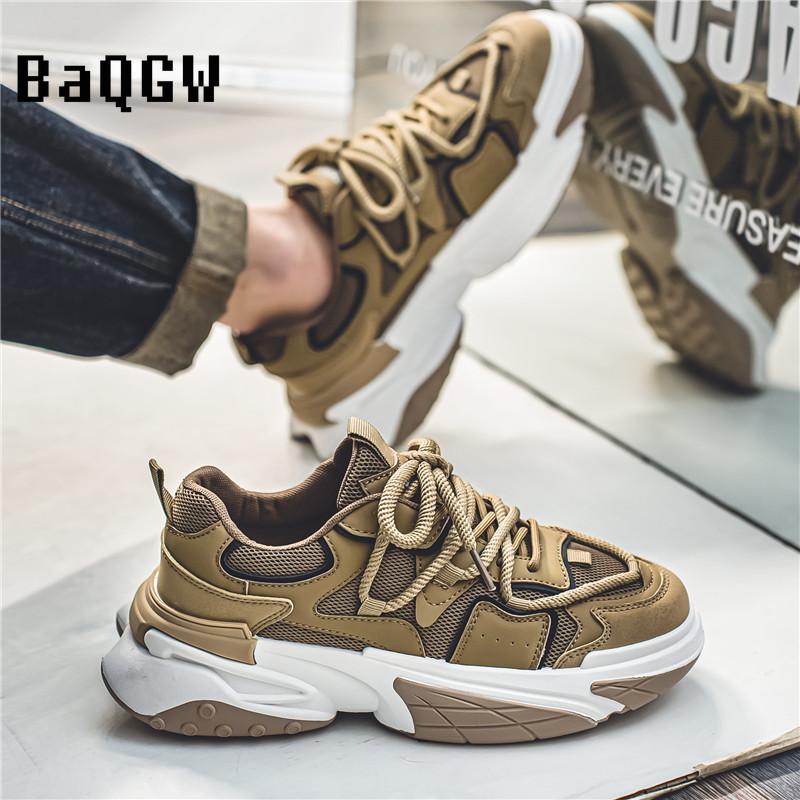 Fashion Men's Luxury Design Casual Sneakers for Men Thick Sole Chunky Sneakers Platform Trend Walking Sports Shoes Chaussure Homme