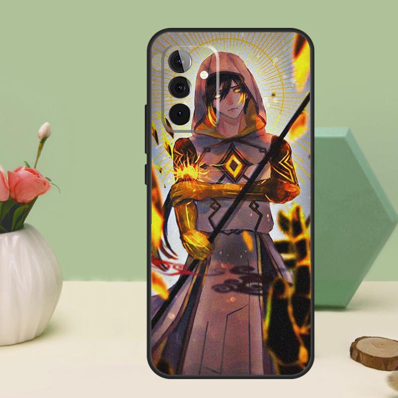 zhongli genshin impact For Samsung Galaxy A16 A55 A35 A15 A32 A12 A22 A52 A54 A34 A14 A56 A36 A26 A13 A53 A06 Case