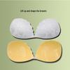 Cubren pezones de encaje de silicona: Sujetador Invisible Push-Up sin Tirantes para Vestidos de Novia.