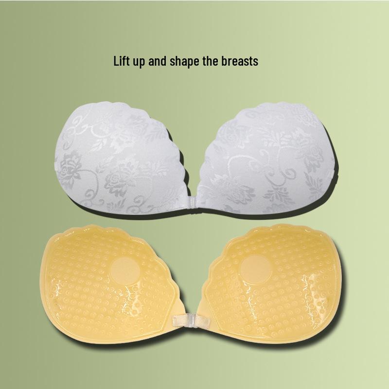 Silikonspitzen-Brustwarzenabdeckungen: Trägerloser Push-Up Unsichtbarer BH für Hochzeitskleider.