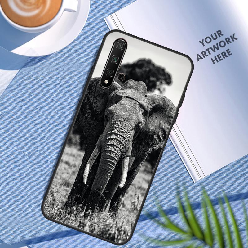 Wild Elephant Head For Huawei Nova 11 12i 3i 7i 8i 9 10 SE Y60 Y61 Y70 Y72 Y73 Y90 Y91 P20 P30 Pro P40 Lite Case
