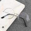 Vintage Transparent Glasses Round Metal Frame Superlight Style Clear Lens Game Eye Glasses  Protection Chic Prevent  Blue Light