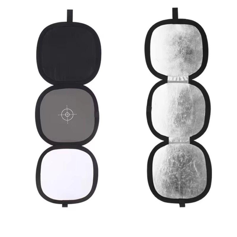 Collapsible Disc Gray/White Balance Card Two Sides Photography Reflector  Photo Studio