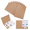 A4 Individual Folders File Set of Kraft Clear Portable Document Paper Document Storage Document Stylish Document Office Supplies Cases, 10, Paper,