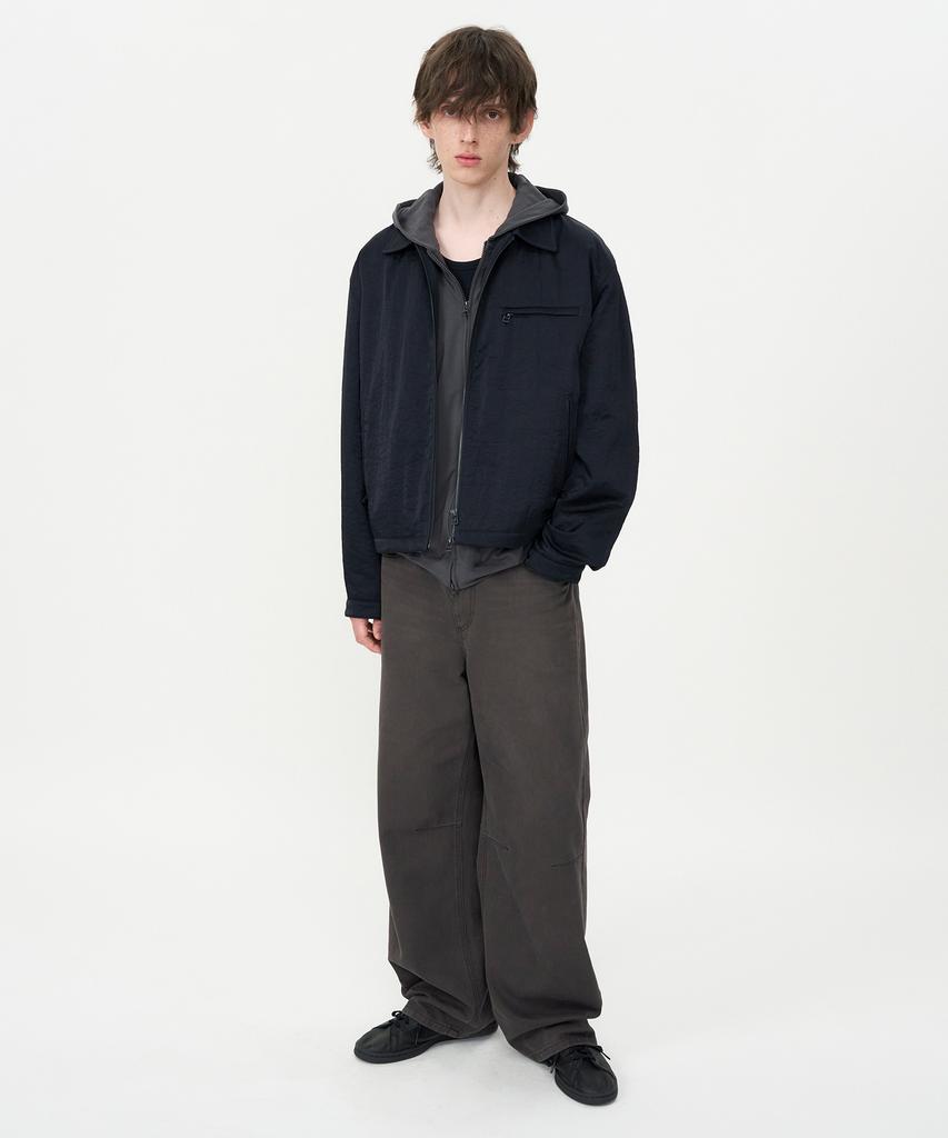 Insilence Heavy Nylon Blouson Black