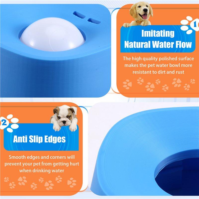 ABBP-Slow Feeder Dog Bowl For Liquid Treats, Anti-Slip With Entertaining Ball, Ideal For Dietary Supplements