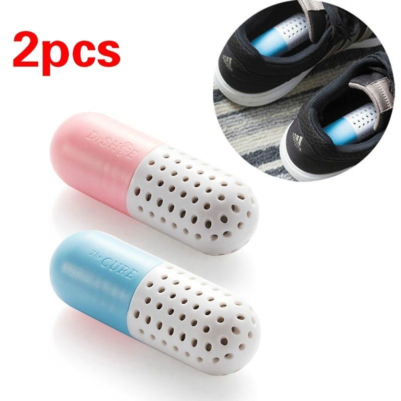 

2pcs Moisture proof Shoe Dryer Deodorizer Cleaning Tools Smell Absorber Capsule Shape Home Accessori