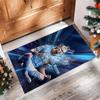 Erling Haaland Printed Crystal Velvet Rug Non‑Slip Crystal Velvet Carpet For Sofa Bedroom Indoor Home Decoration