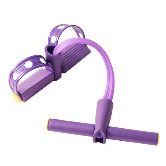 Multifunction 4/6-Tube Pedal Puller Resistance Band with Handle Elastic Yoga Sit-up Pull Rope Men Women Pedal Tensioner Exerciser Workout Equipment