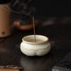Ru Kiln Incense Burner Set with Holder Stand Ceramic Censer for Home Decor Meditation Gift Tea Ceremony Accessories