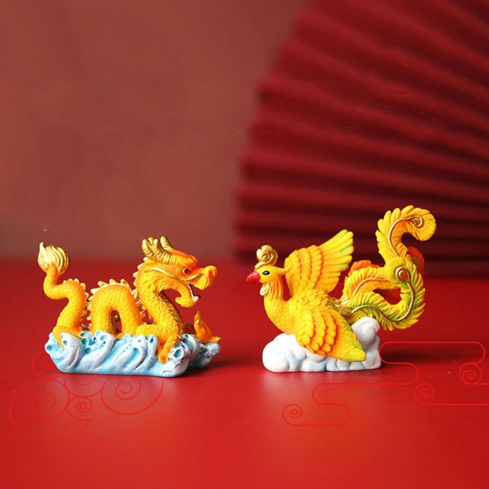 Mythical Animal New Year Ornament Resin Baking Cake Decoration  Spring Festival
