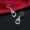 Versilberte Ohrringe S925 Silber Ohrringe modische Wassertropfen Zirkon Ohrringe minimalistischen Schmuck
