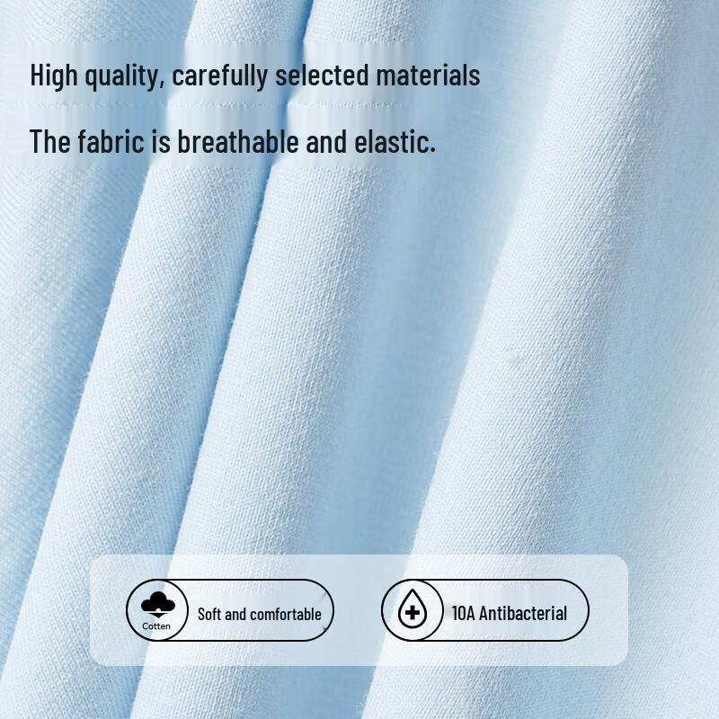 MIIOW Men's 80S Cotton Silk Antibacterial Boxer Briefs 3-Pack