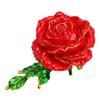 Scatola Portagioielli a Forma di Rosa Squisita Elegante Lucida Scatola Porta Anelli per Decorazione da Scrivania