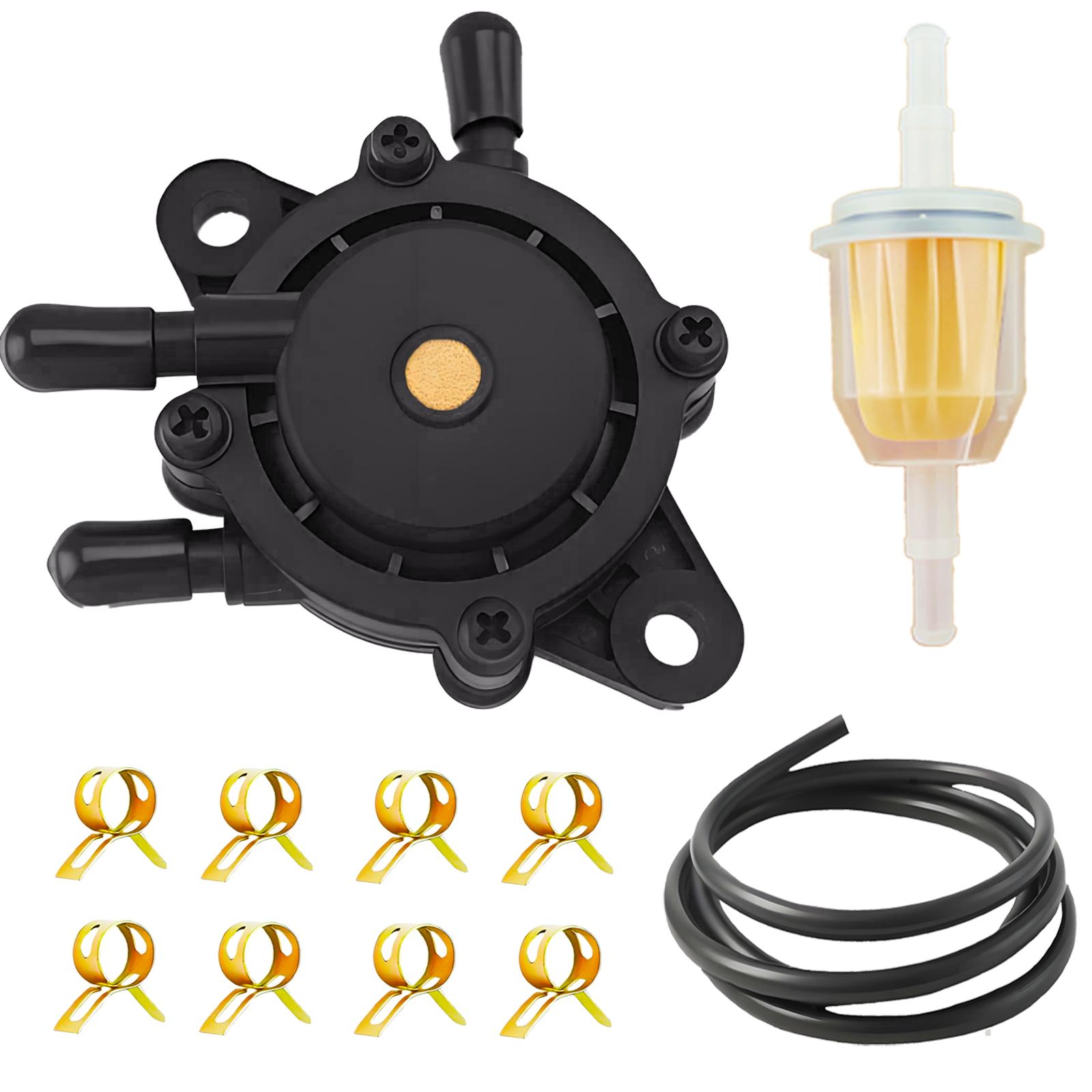 

808656 691034 Fuel Pump with Filter for Briggs and Stratton 692313 491922 Kohler 24 393 04-S 16-S for Honda Kawasaki Yamaha 1SET