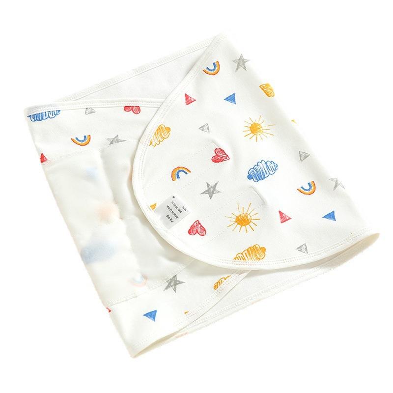 Baby Anti-scare Sleeping Bag Cotton Towel Baby Sleep Quietly Newborn Swaddling Towel Spring and Summer Thin Quilt Wrap