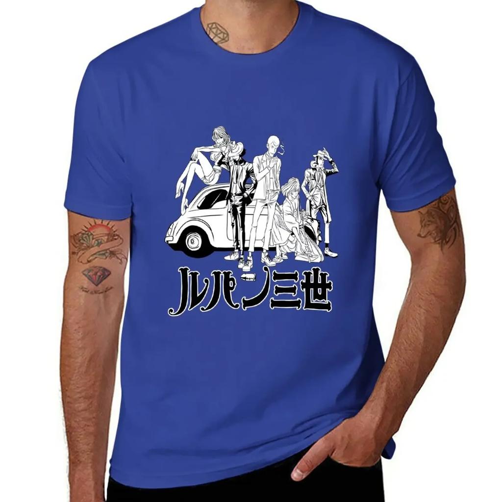 T-Shirt LUPIN abbigliamento vintage asciugatura rapida t-shirt bianche da uomo