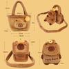 New Capybara Plush Bag Kapybara Shoulder Bag Crossbody Bag Mobile Phone Bag Children's Birthday Gift Holiday Party Favours