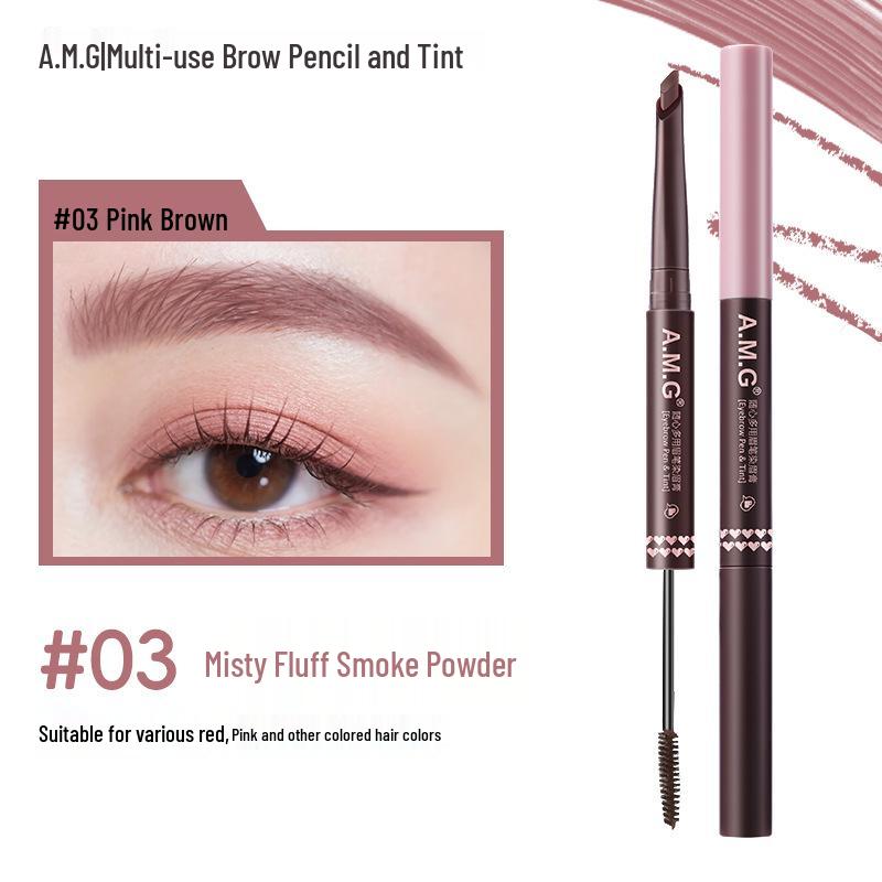 

A.M.G Long-lasting Multi-use Brow Pencil & Non-smudge Brow Mascara for Natural, Wild Eyebrows