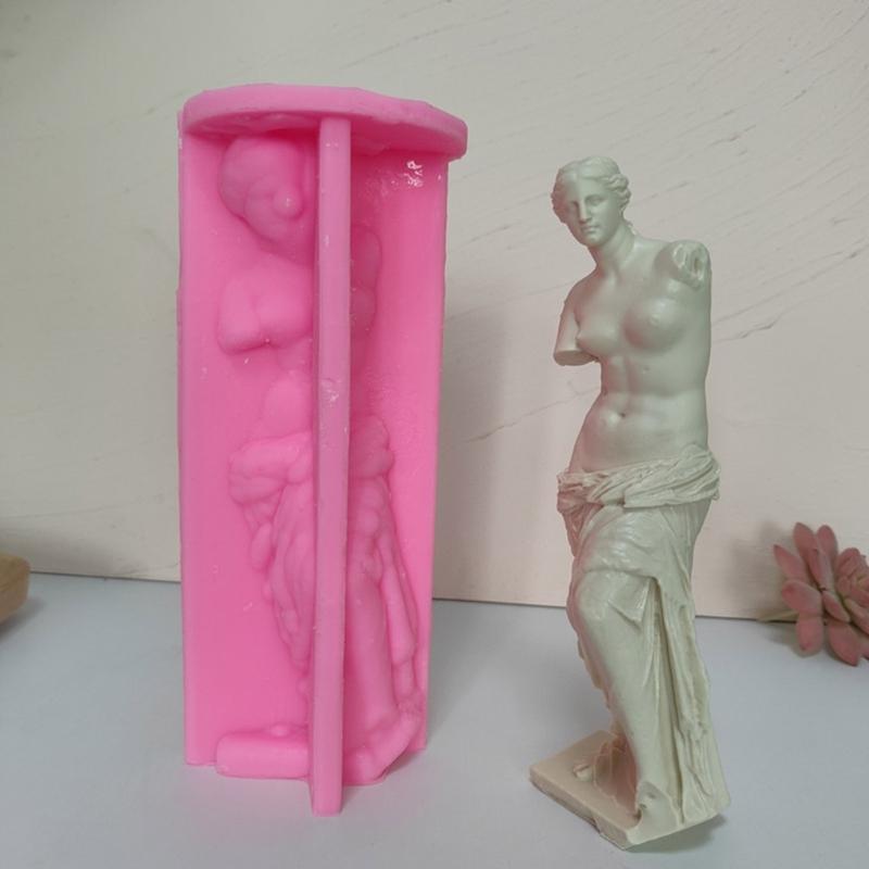 Venus Statue Decoration 3D Candle Soap Mould DIY Candle Epoxy Mold Handmade Candles Aroma Wax Soap Molds for Decorations