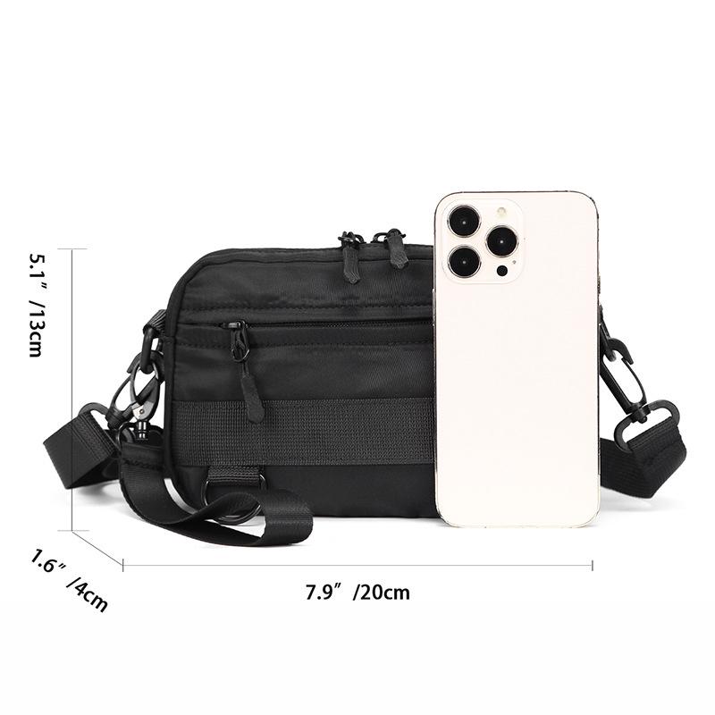 Unisex Trendy Solid Color Crossbody Messenger Bag