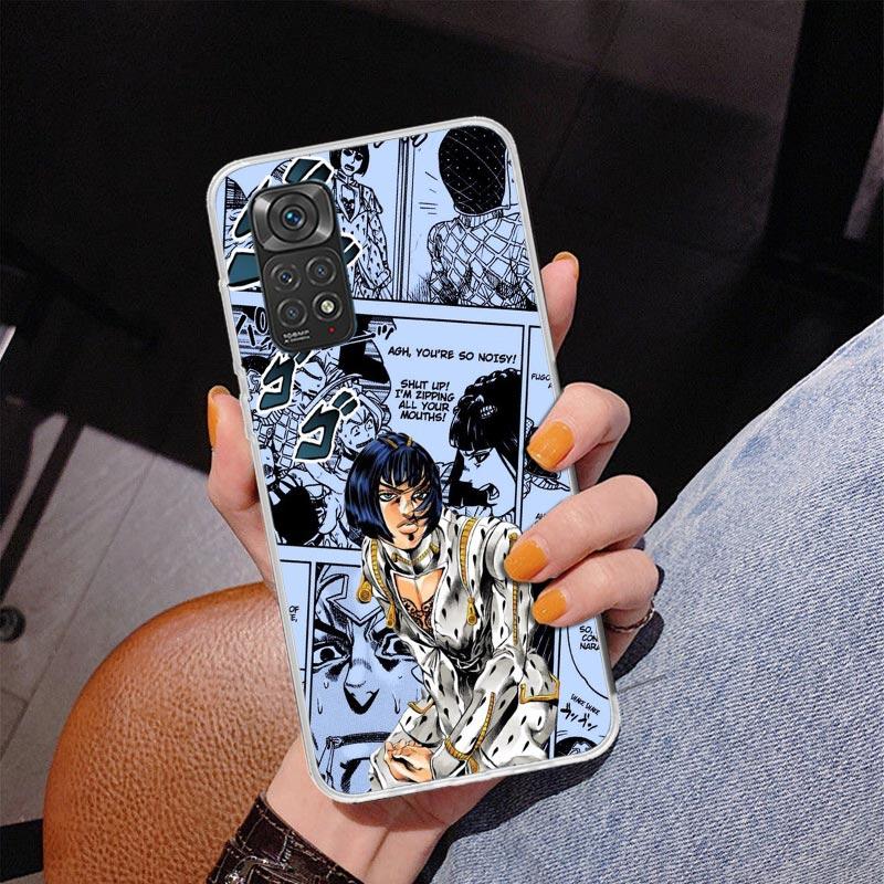 JoJo Bizarre Adventures Anime Phone Case For Xiaomi Redmi Note 15 14 13 12S 12 11 Pro Plus 14S 11S 11E 10 10S 11T 5G Personalize