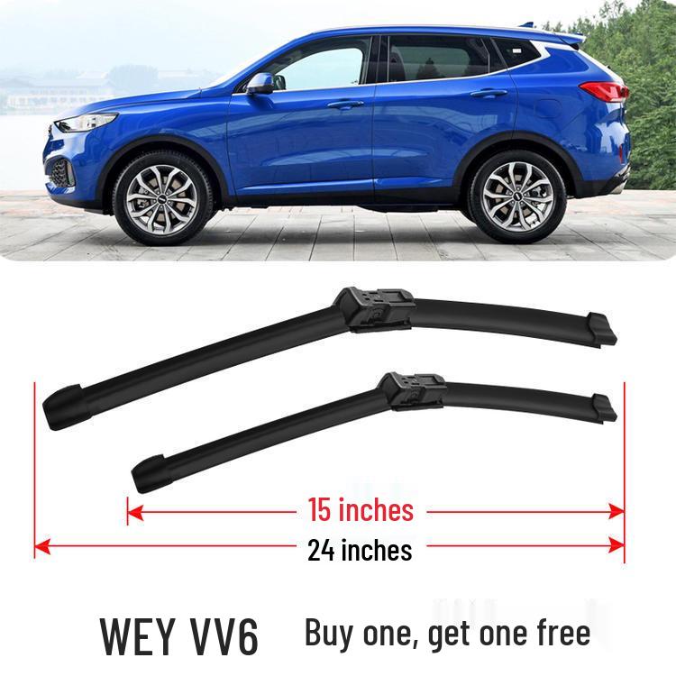 Wey VV5 VV6 P8 Frameless Front Wiper Blade & Quiet Rear Wiper Accessory
