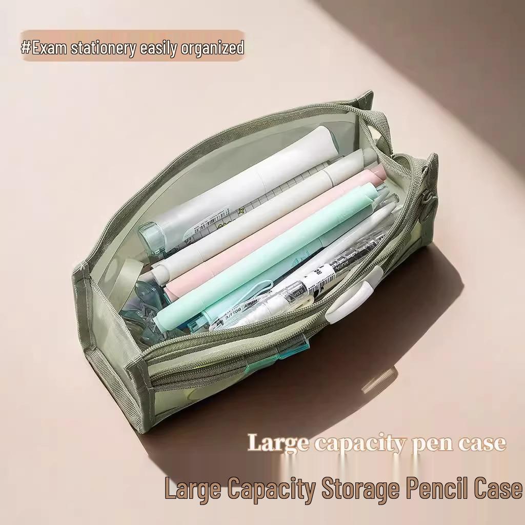 Neuling-Spezial 1.4 für 2: Transparente Mesh-Mappe Morandi - Doppelschichtig, Großes Fassungsvermögen