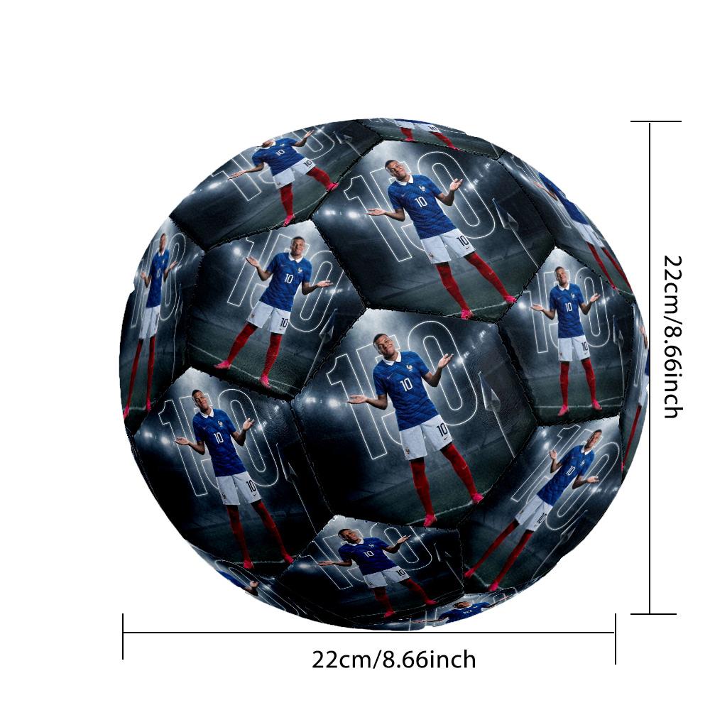 Mbappé Size 5 Football Machine-Stitched Indoor Outdoor Universal Football Perfect Commemorative Gift for Soccer Lovers