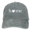 Cotton Denim Cap Home In Ohio State Baseball Dad Cap Adjustable Classic Sports for Men Women Hat Gray One Size