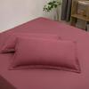 Cotton Pillowcase 48x74cm Soft Breathable Plain Solid Color Envelope Adult Single Pillow