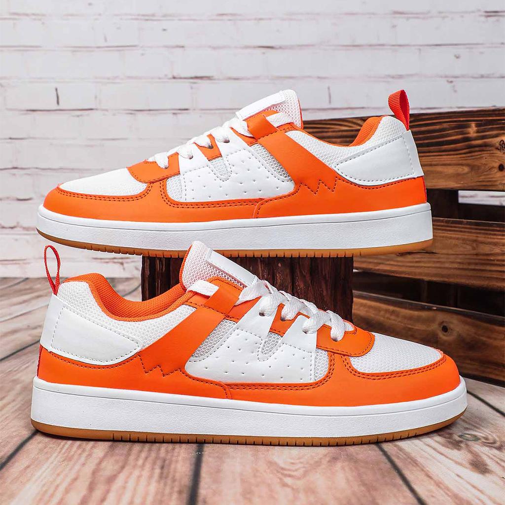 Board Shoes Mesh Casual Sneakers Fashion Flat Shoes Low-cut Leisure Sports Shoes Outdoor Walking Flats Casual Versatile