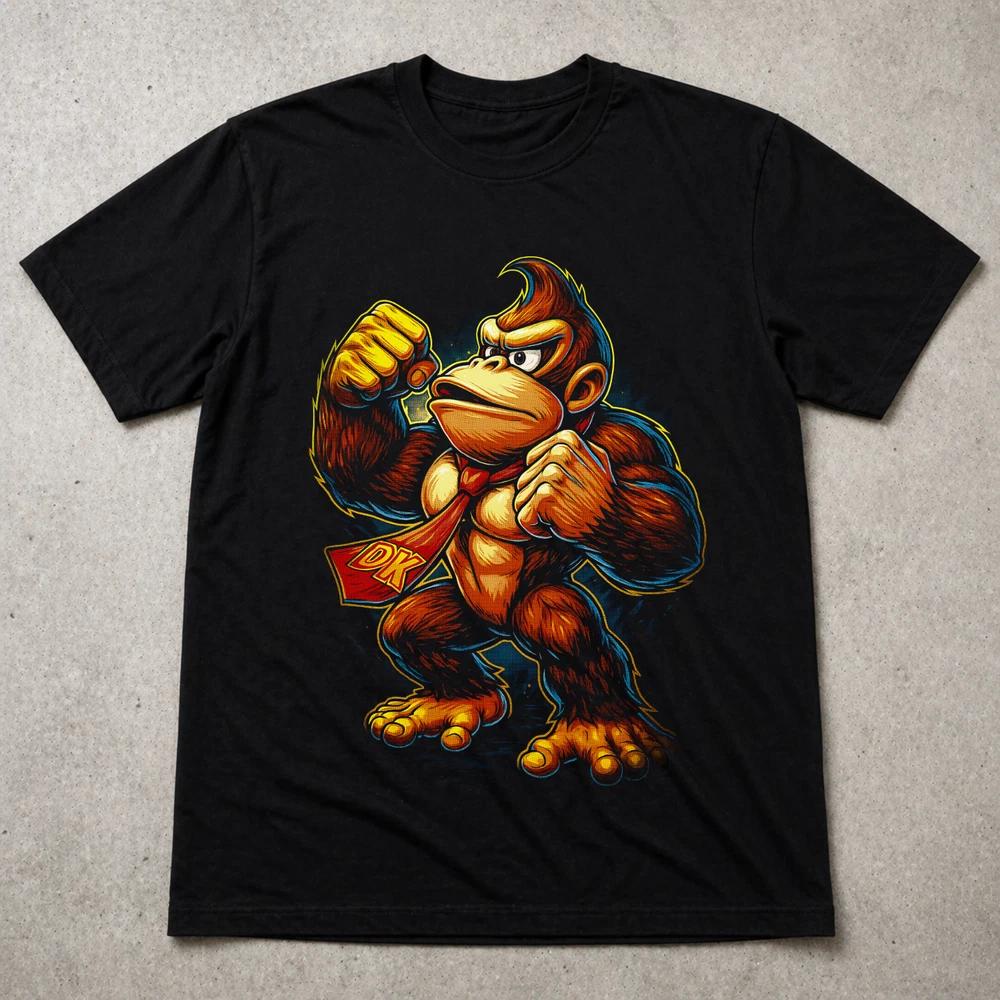 Donkey Kong DK T Shirt Retro Gaming Tee Adults Kids Black