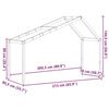 VidaXL Toit de lit pour enfants 213x85,5x144,5 cm bois de pin massif 846939