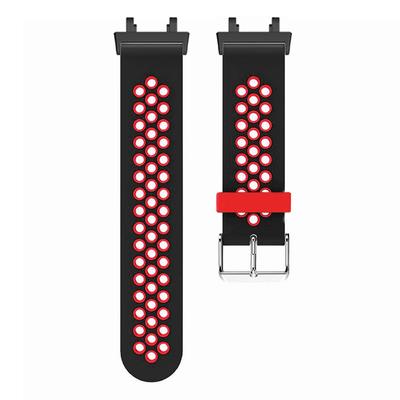 Για Huami Amazfit T-Rex 3 Λουράκι Ρολογιού Δίχρωμο Αναπνεύσιμο Σιλικονούχο Λουράκι Καρπού με Συνδετήρα
