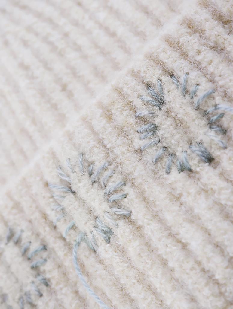 Nouteu 000 Hand Stitch Beanie / Oatmeal
