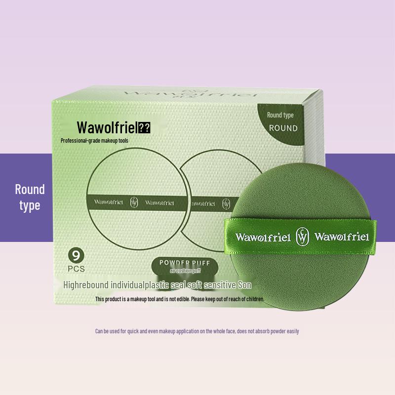 Wu Fu Double-Sided Makeup Sponge - Super Soft, Marshmallow Puff for Dry & Wet Use