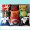 Game Of Thrones Themed Cotton Linen Pillow Cover For Winter Decor Sofa Home Car