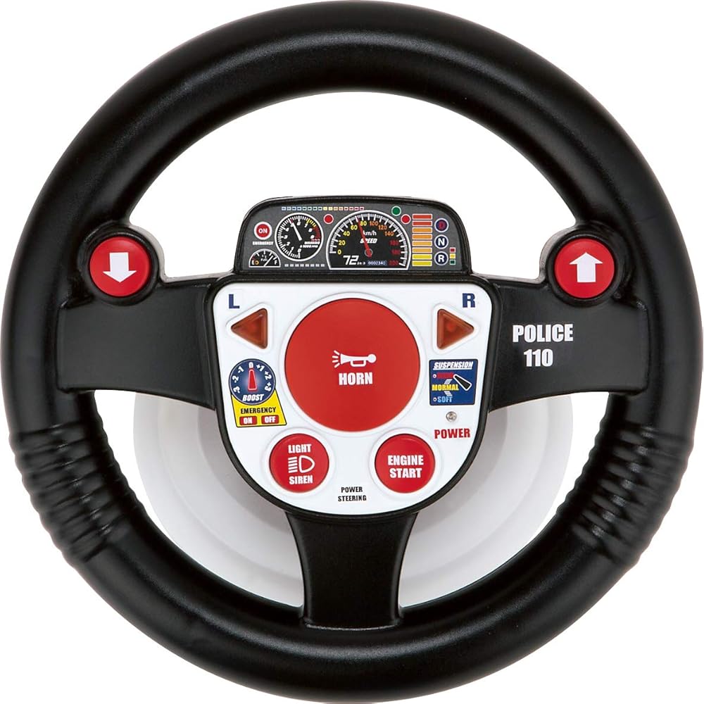 Happinet R/C Driving Patrol Car for Ages 5 and Up, Remote Control, Battery Operated, Toy Vehicle