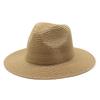 Unisex Summer Panama Sun Hat - Fashionable Straw Braid Fedora for Outdoor and Beach Wear.