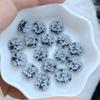 60Pcs New Cute Resin 13mm Mini Colorful Flower Series Flat Back Manicure Parts Embellishments For Hair Bows Accessories