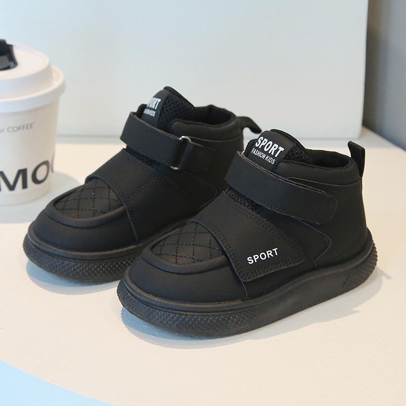 Kinder Sportschuhe 2025 Frühling und Herbst neue Jungen Freizeitschuhe High-Top Mädchen Brotschuhe Weichsohlen Babyschuhe