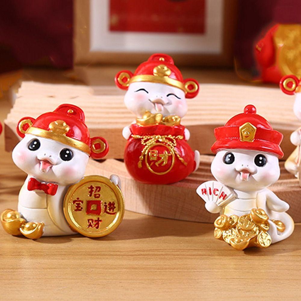 Cute New Year Snake Figurine Traditional Small Snake Ornament  New Year Decoration Gifts