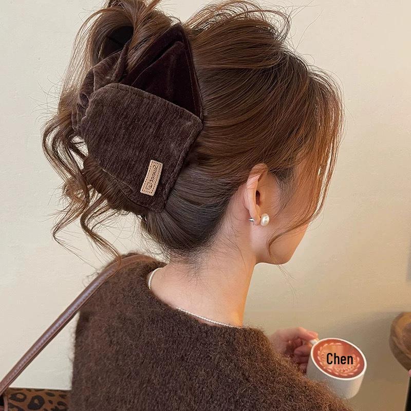 Pinza a Triangolo in Velluto Retro 2025 - Accessorio di Alta Gamma per Chignon da Donna