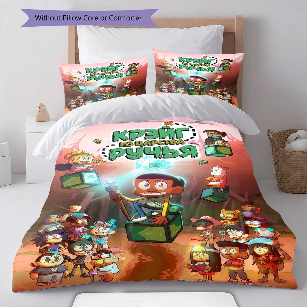 Creek Tales Bedding Quilt Set Quilt Cover Pillowcase Home Decoration Birthday Gift (1 * duvet cover + 2 * pillowcase, without core)