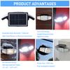 Solarup Solar Motion Sensor Light Triple Head Wall 2000mAh Security 1000 LM High Brightness Light LED Outdoor Floodlight Ip65