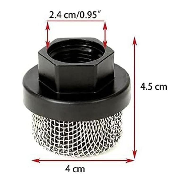 A72U 246385 7/8-Inch UNF Hose Inlet Filter Screen Fits For 390 Ultra 395 495 Airless Paint Spray Pumps