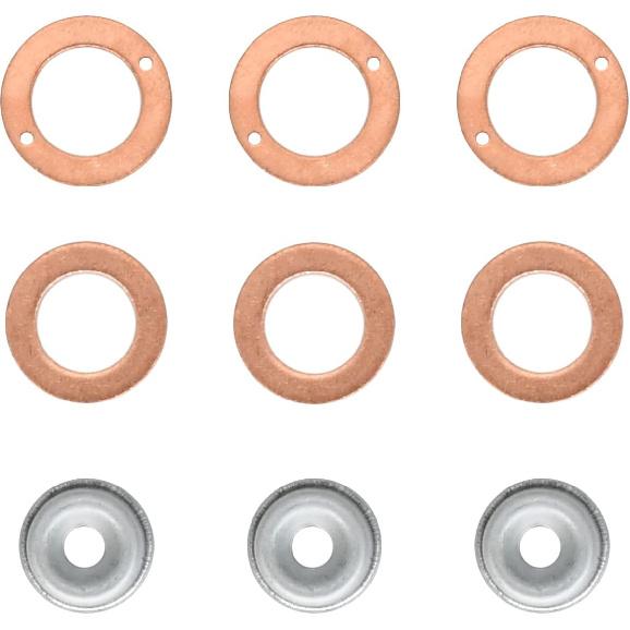 19077-53650 Injector Seal Kit Compatible with Kubota Engines 3 Cylinder With Heat Shield D662 D722 D782 D902 D1305 D1403 V1205 V1305 V1505 V1903