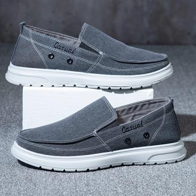 Herren Canvas Schuhe Mode Slipper Flache Freizeit-Sneaker Männlich Leichte Weiche Sohle Große Größe Schuhe Zapatillas Hombre 2025